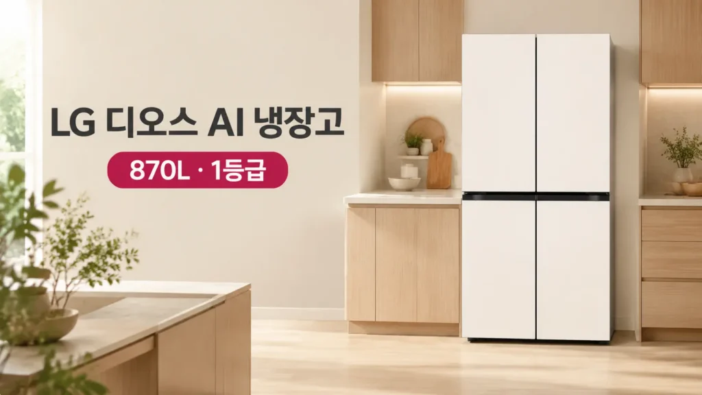 LG 디오스 AI 오브제컬렉션 냉장고 4도어 1등급 870L T876MEE011 LG전자 홈페스타 제품 이미지