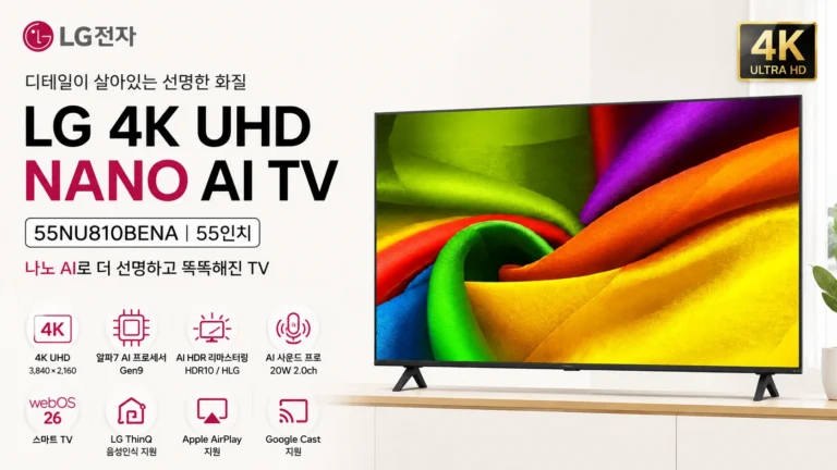 LG전자 4K UHD LED NANO AI TV 55NU810BENA