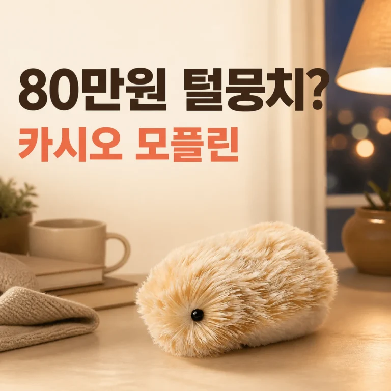카시오 모플린 CASIO MOFLIN AI 반려로봇 왜 이렇게 인기일까