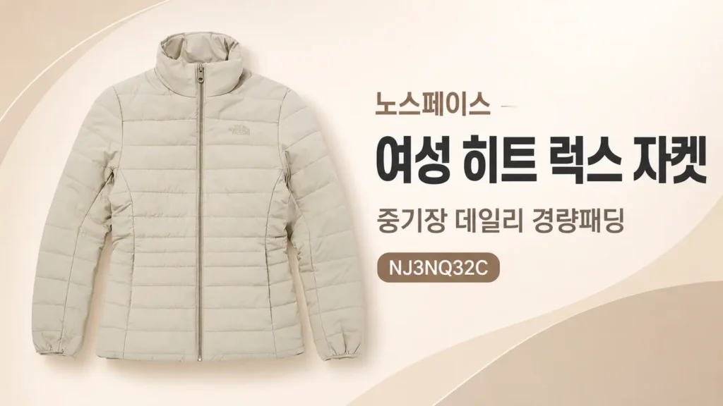 노스페이스 여성 경량패딩 자켓 등산 캠핑 데일리 제품 이미지