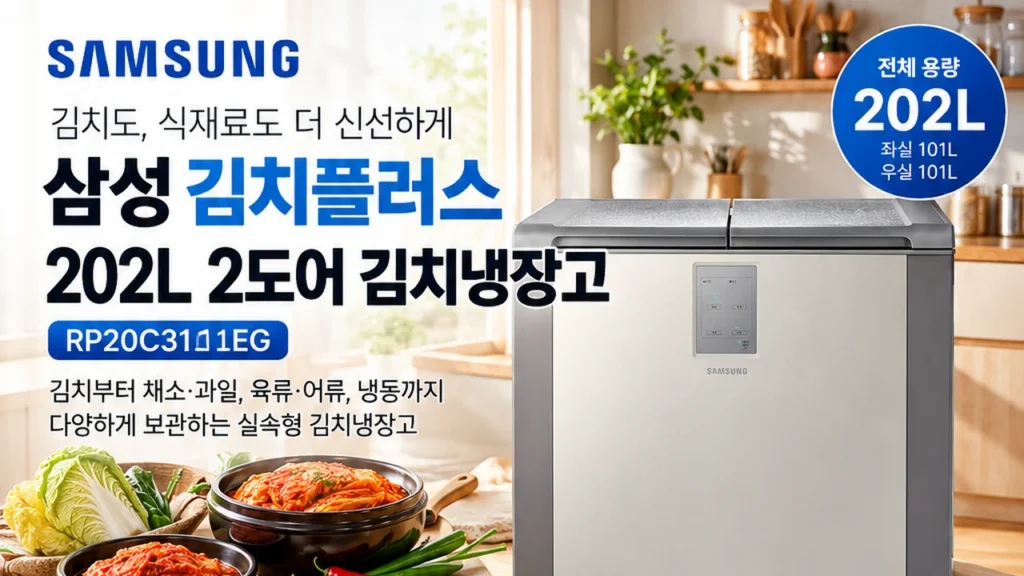 삼성전자 김치플러스 202L 1등급 2도어 RP20C3111EG, 67만원대 특가 구매 찬스 놓치지 마세요 제품 이미지