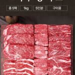 엄마네한우 백두명작 제품 구성 사진