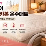 스팀보이 쿠션형 카본 온수매트 SM313, EMF 인증·250W 소비전력과 세탁 여부까지 구매 전 확인 상품 이미지 3