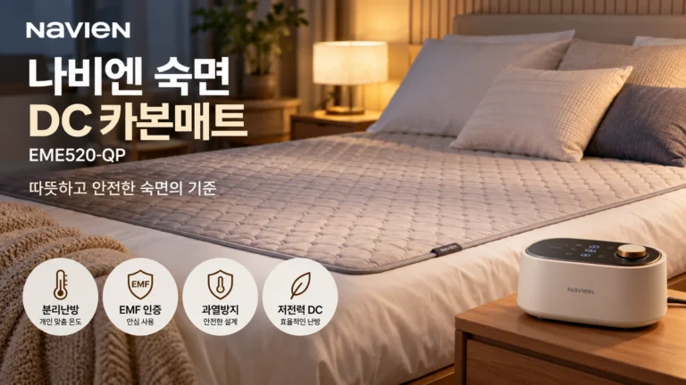 경동나비엔 숙면 DC 카본매트 EME520-QP 퀸 분리난방 전기매트 추천 할인 가격