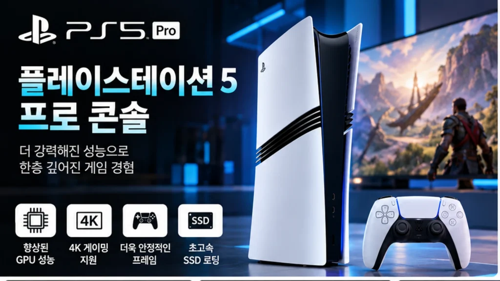 플레이스테이션 5 프로 PS5 Pro 콘솔 CFI-7122B01 2TB 게임기 추천 가격 할인 혜택 제품 이미지